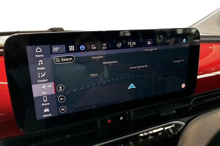 Rød Fiat 500e fra 2024