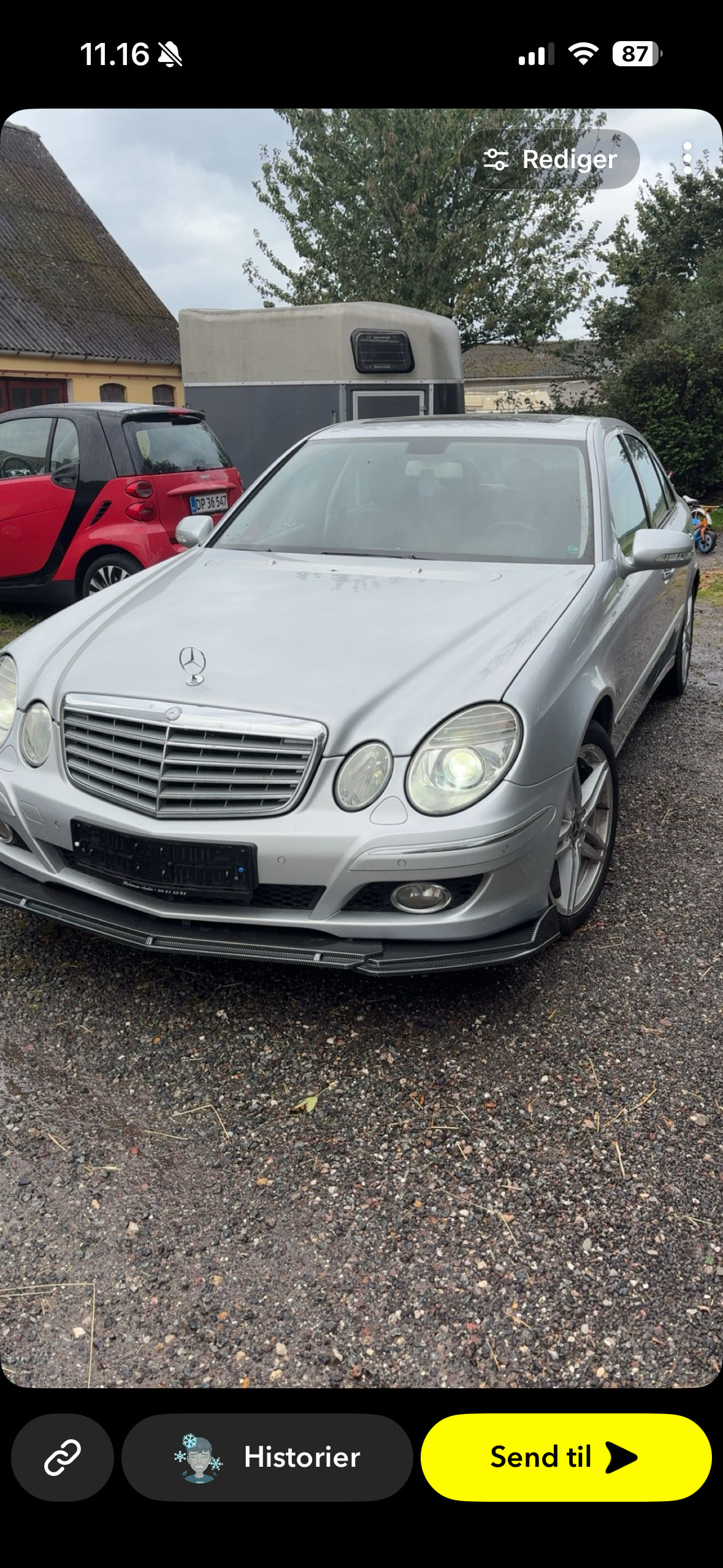 Sølv Mercedes E280 fra 2006