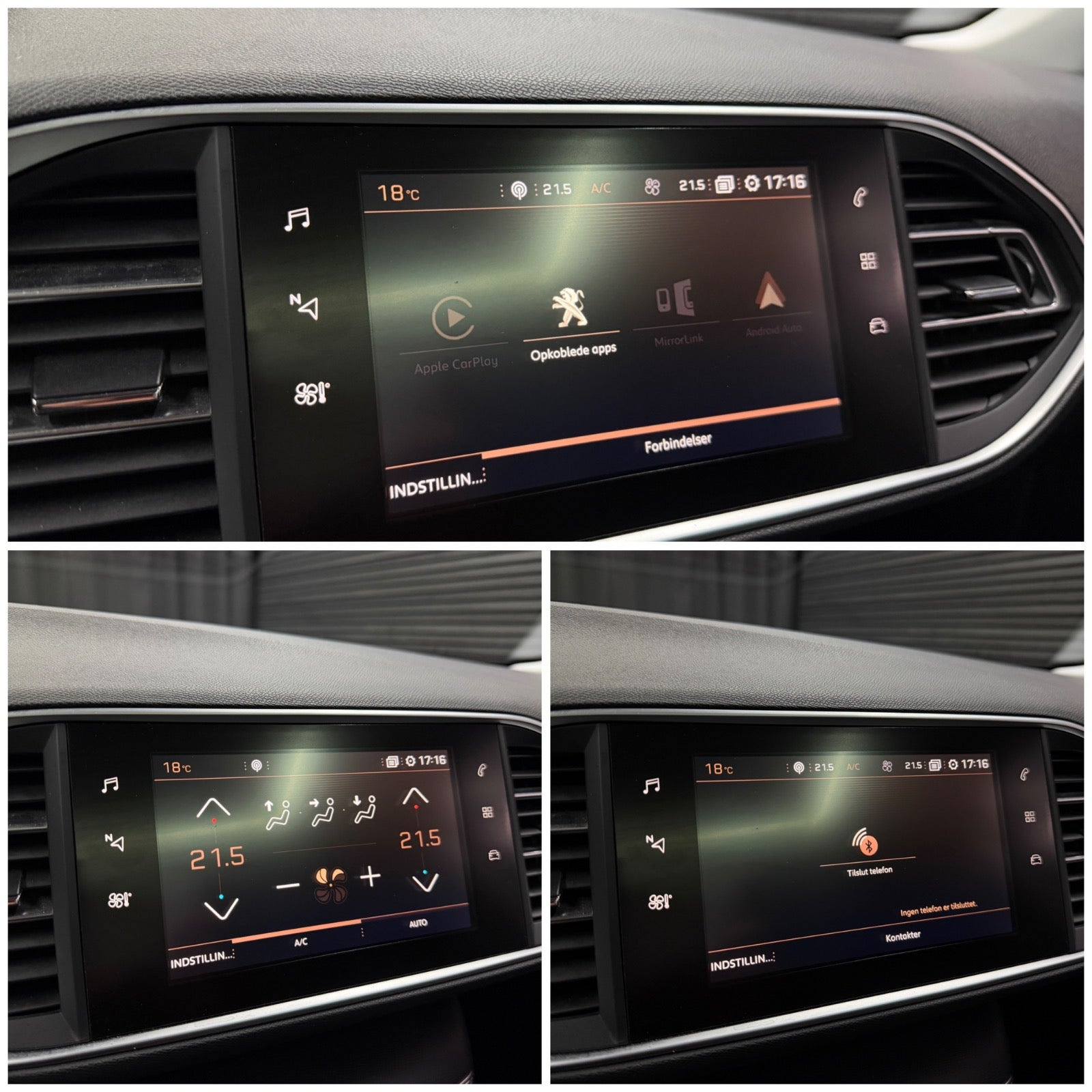 Rød Peugeot 308 fra 2018