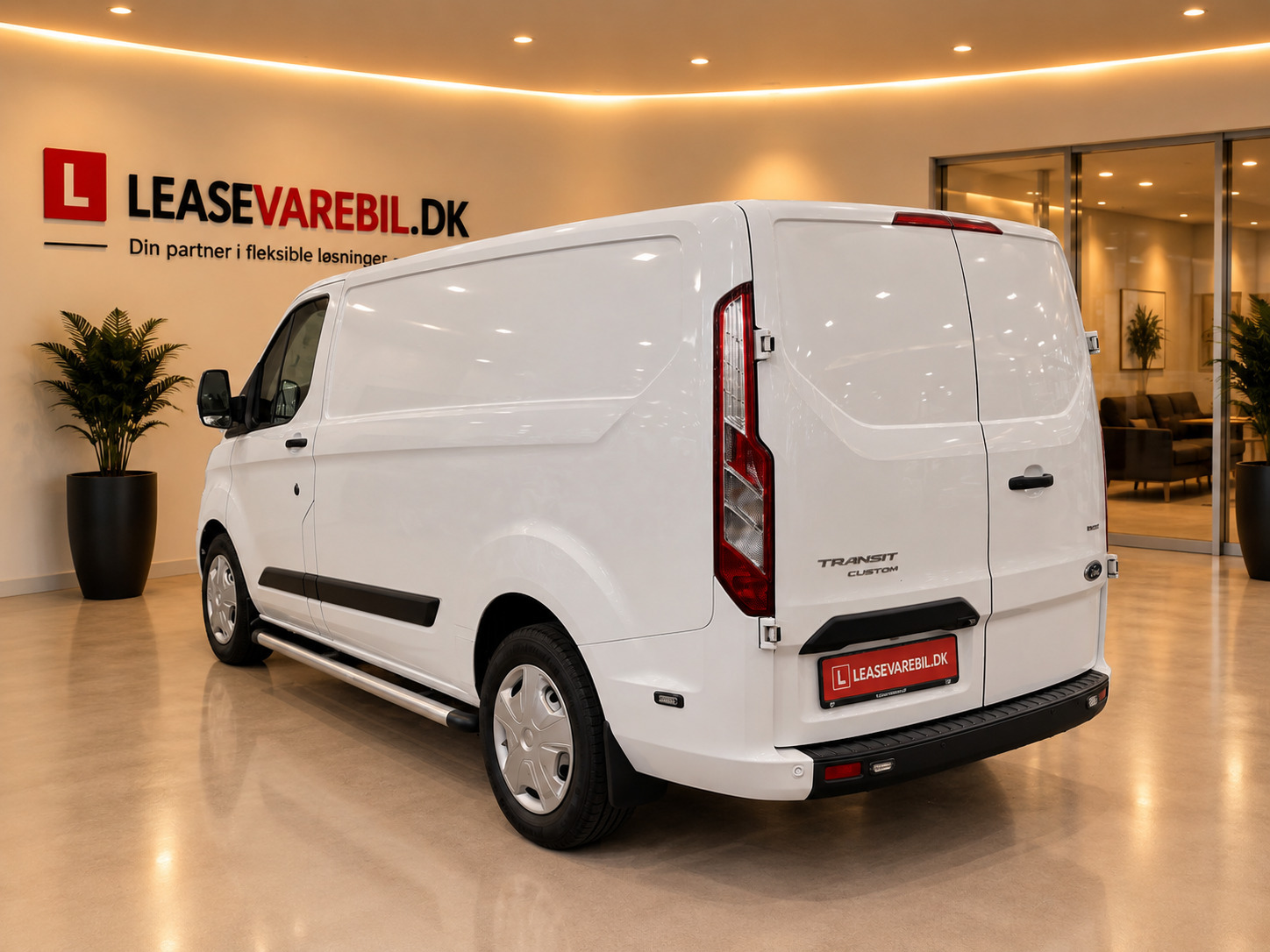 Hvid Ford Transit Custom 340 L1 fra 2021
