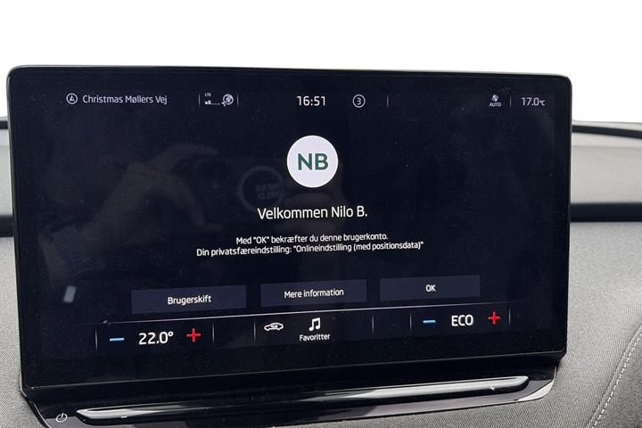 Grøn Skoda Enyaq fra 2021