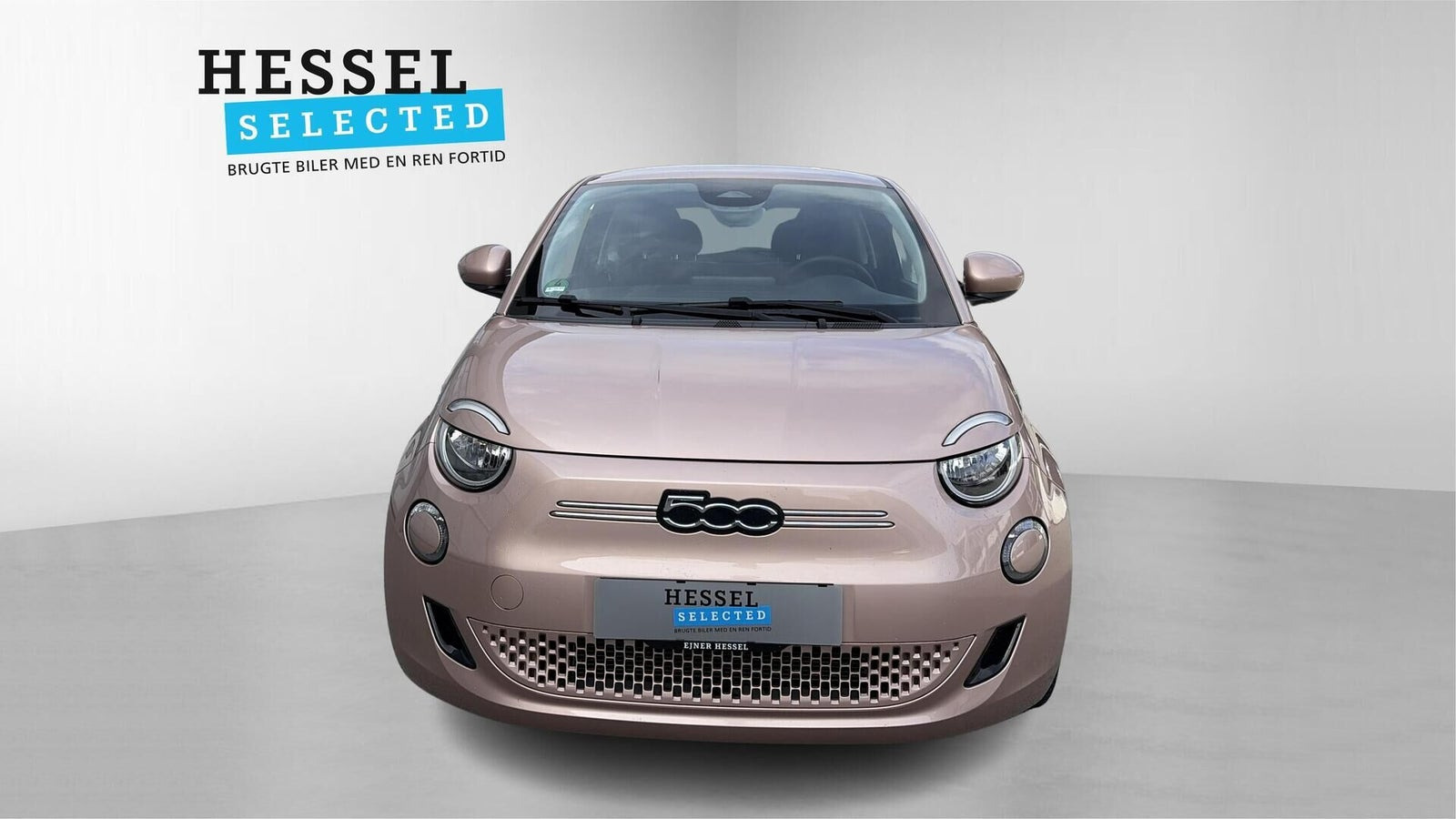 Pink Fiat 500e fra 2023