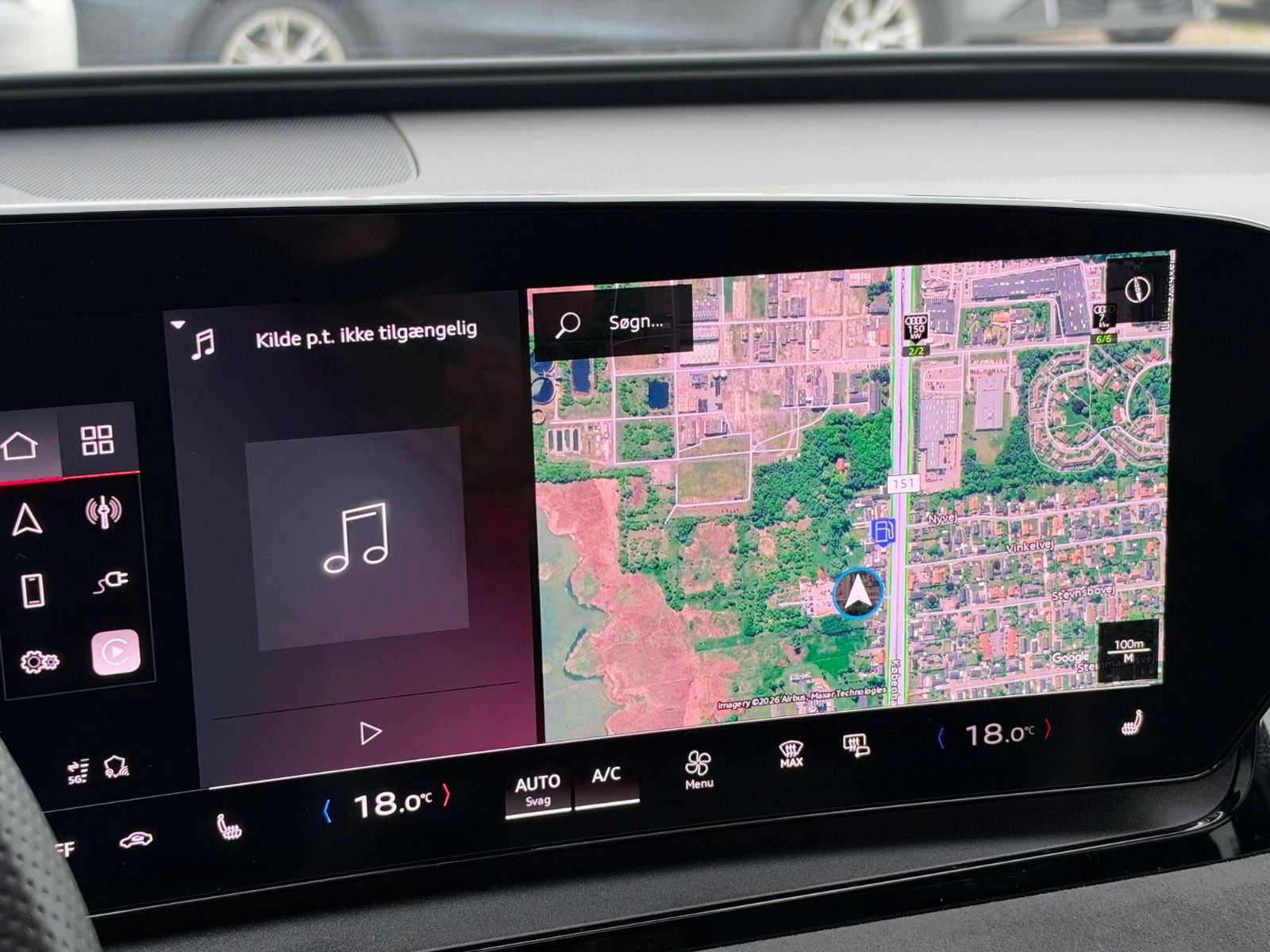 Sort Audi Q6 e-tron fra 2025