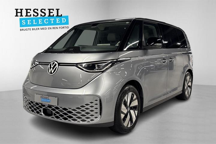 Sølv VW ID.Buzz fra 2024 set udefra