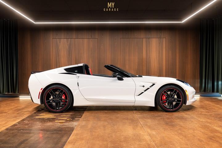 Hvid Chevrolet Corvette fra 2017