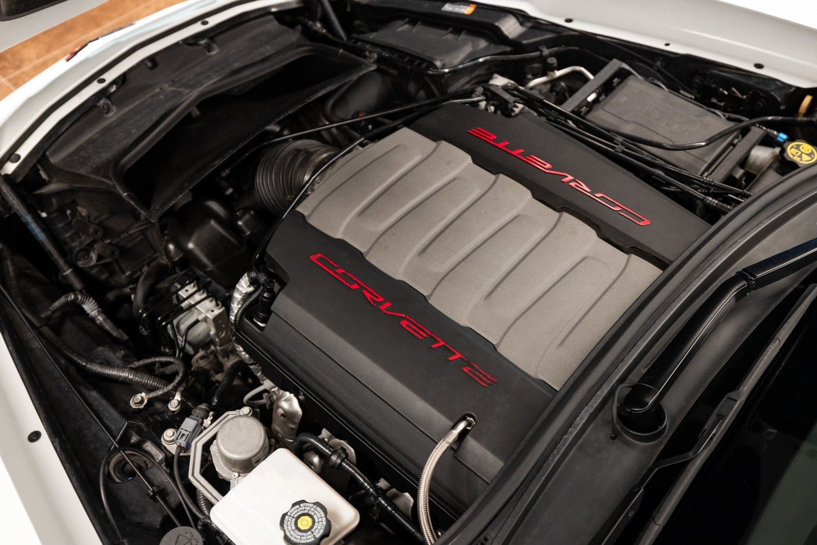 Hvid Chevrolet Corvette fra 2017