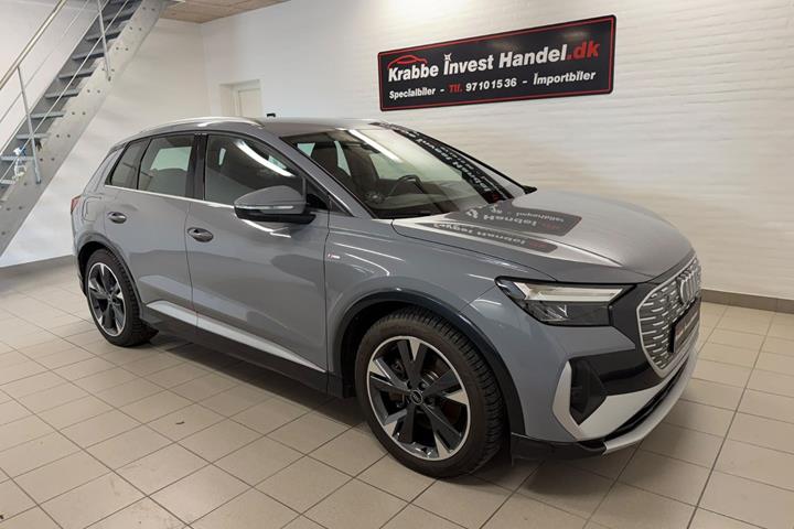 Grå Audi Q4 e-tron fra 2023