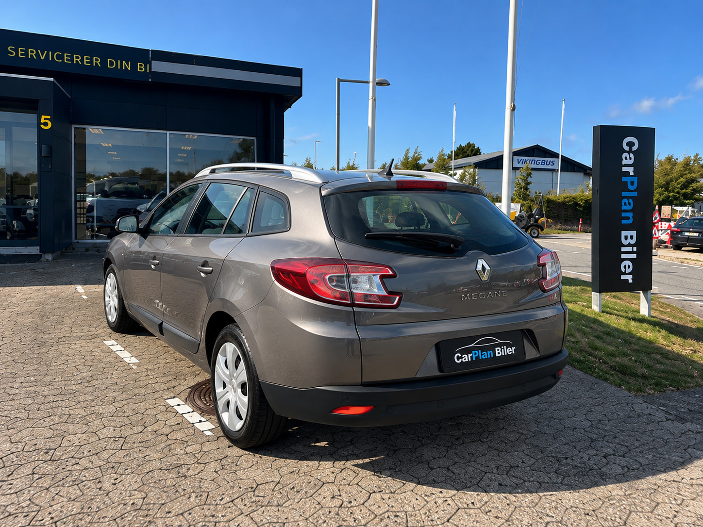 Grå Renault Megane III fra 2010