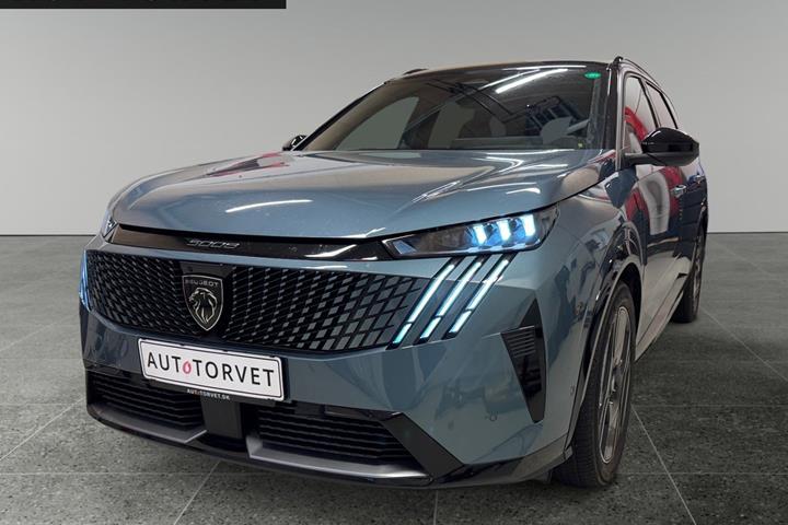 Blå Peugeot e-5008 fra 2025