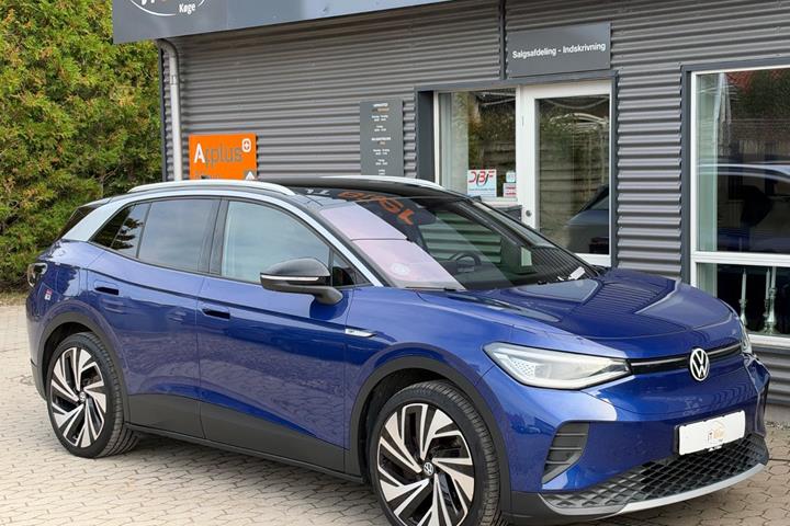 Blå VW ID.4 fra 2021