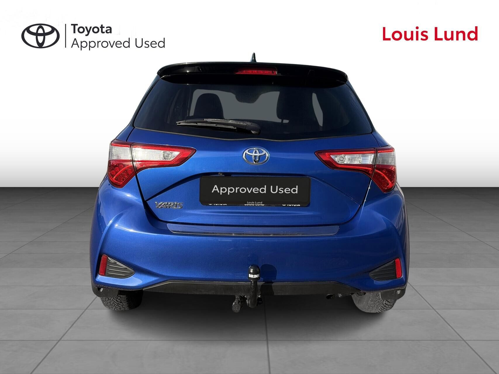 Blå Toyota Yaris fra 2019