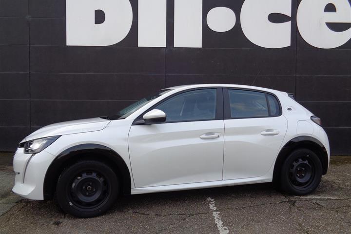 Hvid Peugeot e-208 fra 2020