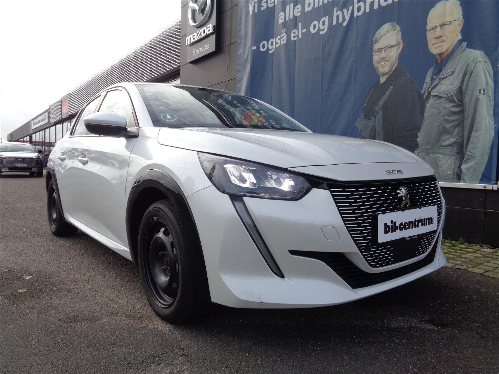 Hvid Peugeot e-208 fra 2020
