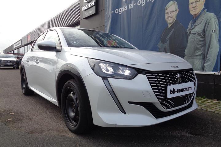 Hvid Peugeot e-208 fra 2020