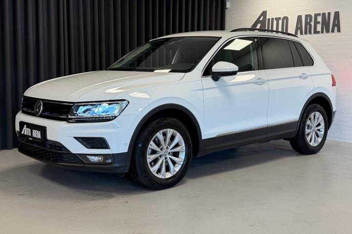 Hvid VW Tiguan fra 2018