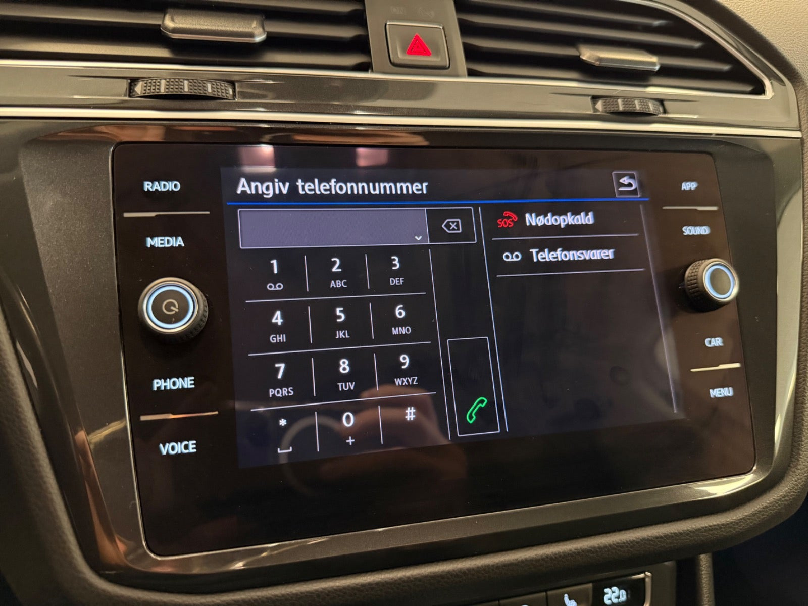 Hvid VW Tiguan fra 2018