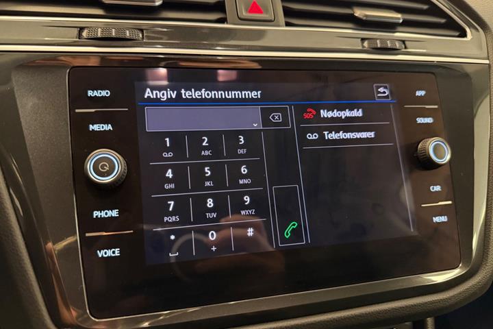 Hvid VW Tiguan fra 2018