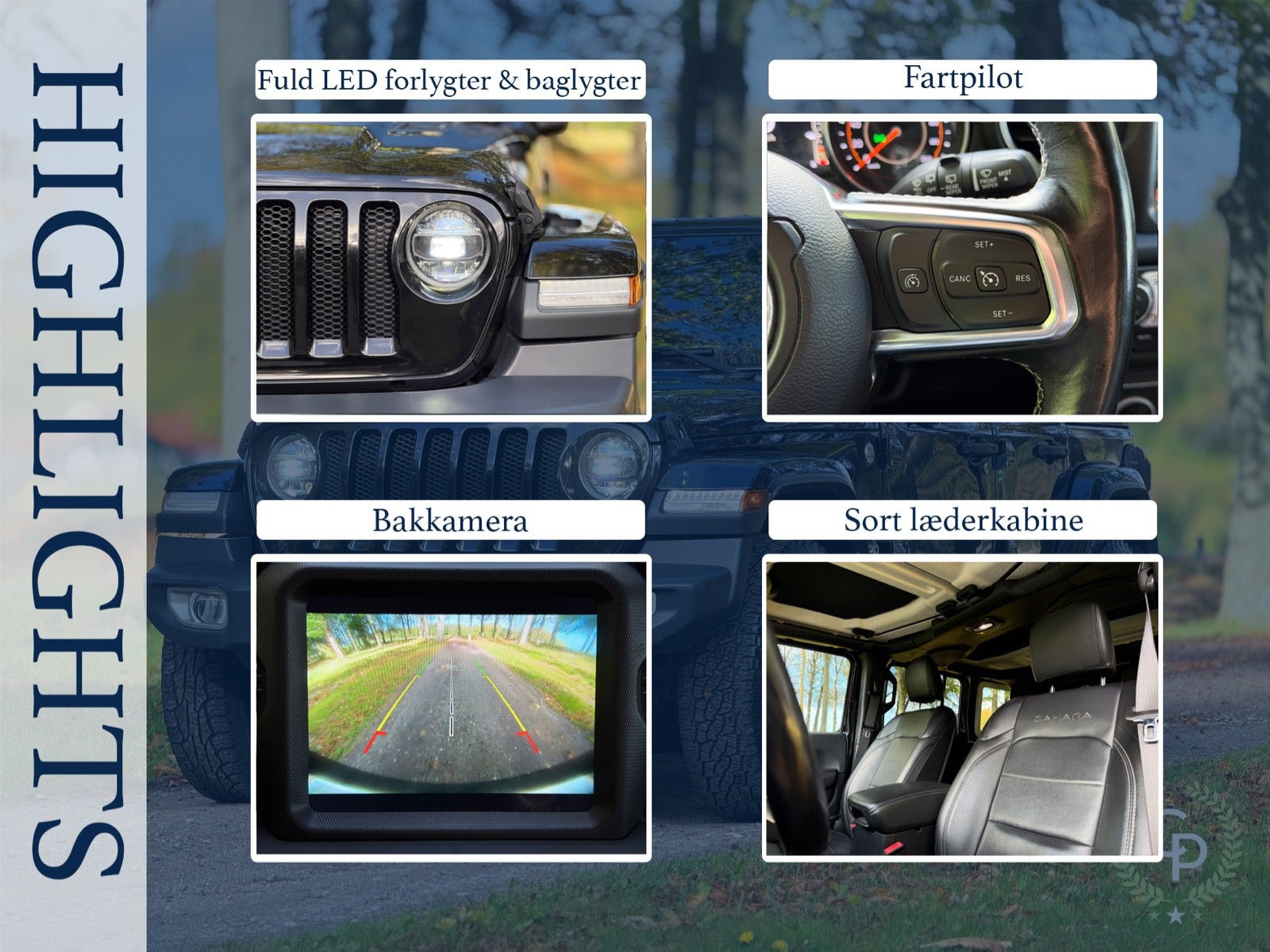 Sort Jeep Wrangler Unlimited fra 2019