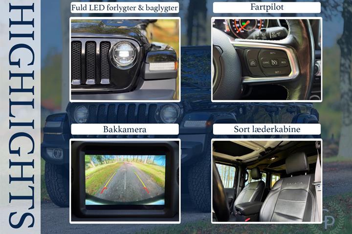 Sort Jeep Wrangler Unlimited fra 2019