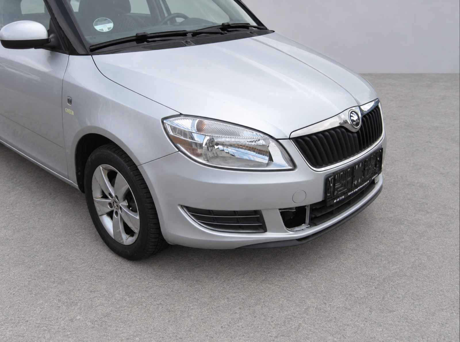 Sølv Skoda Fabia fra 2014