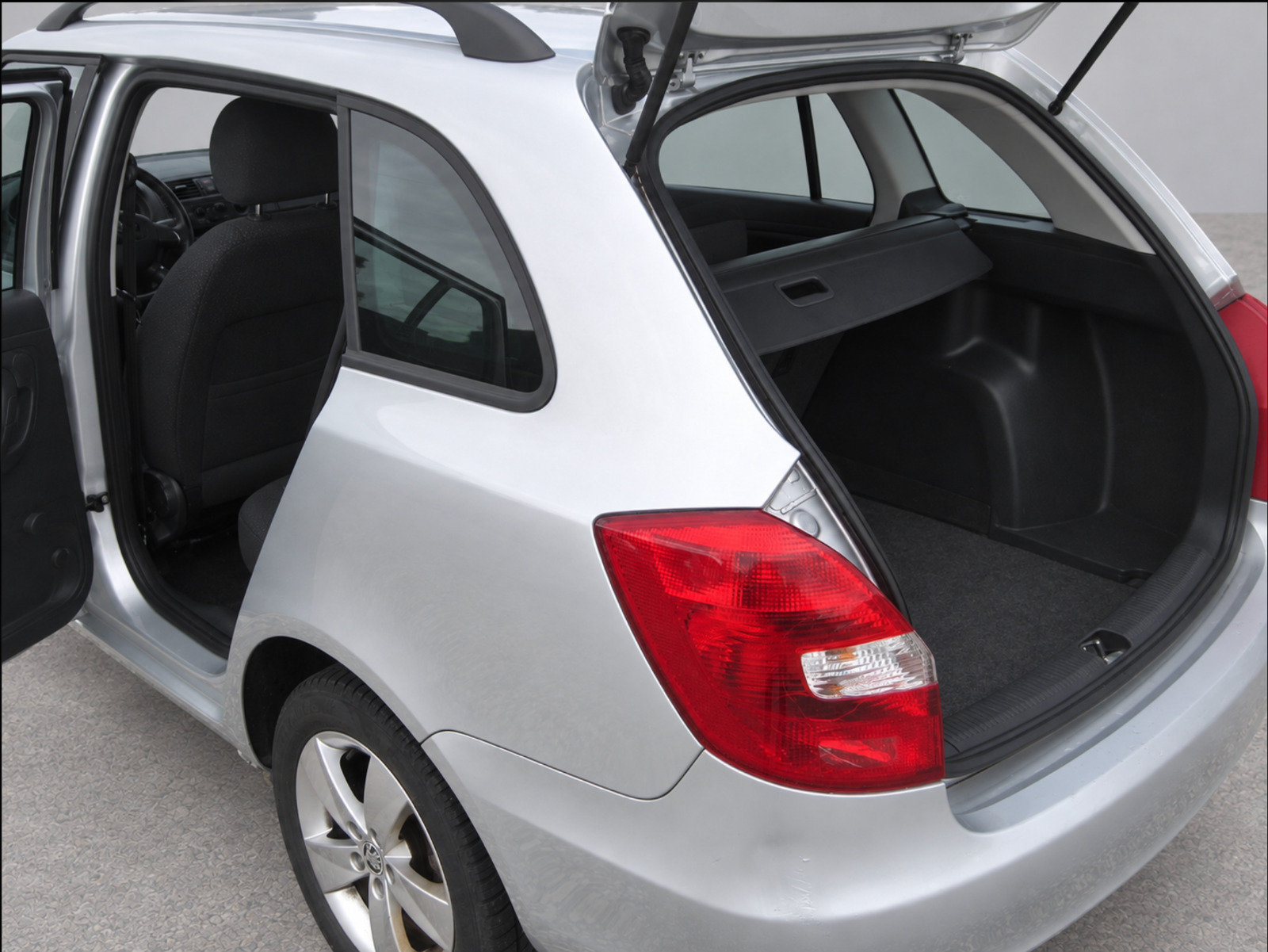 Sølv Skoda Fabia fra 2014
