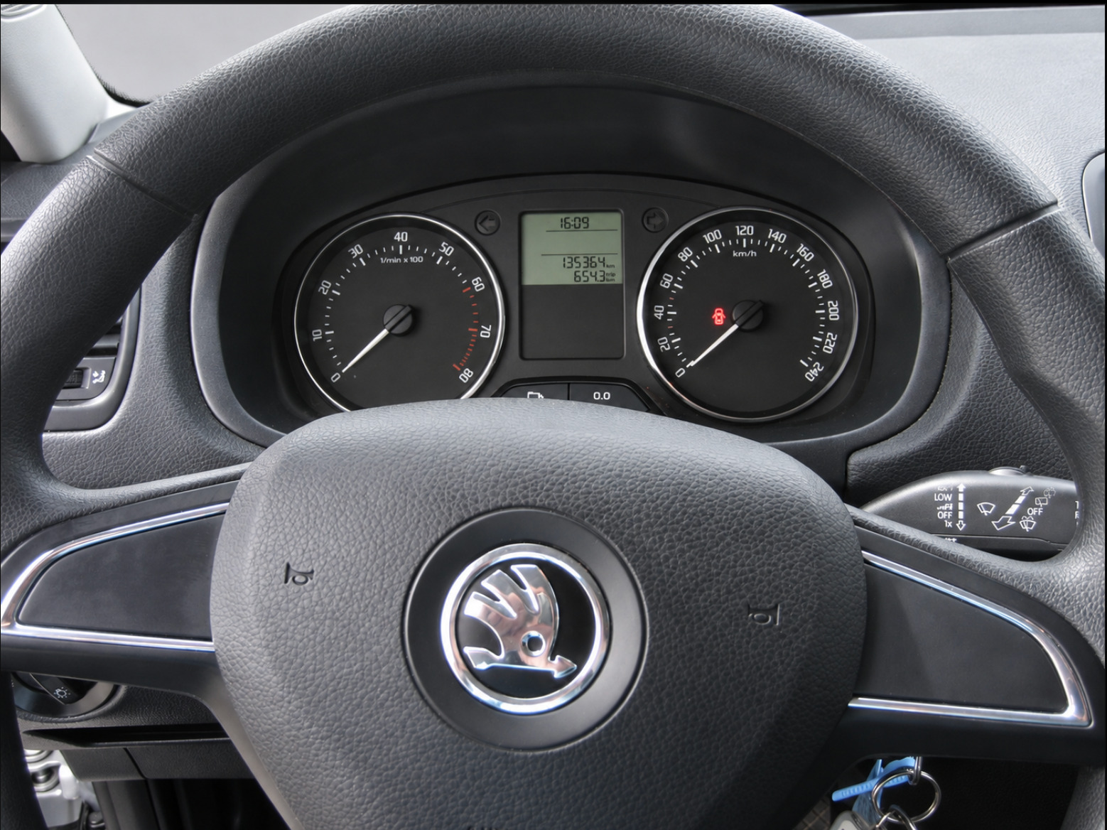 Sølv Skoda Fabia fra 2014