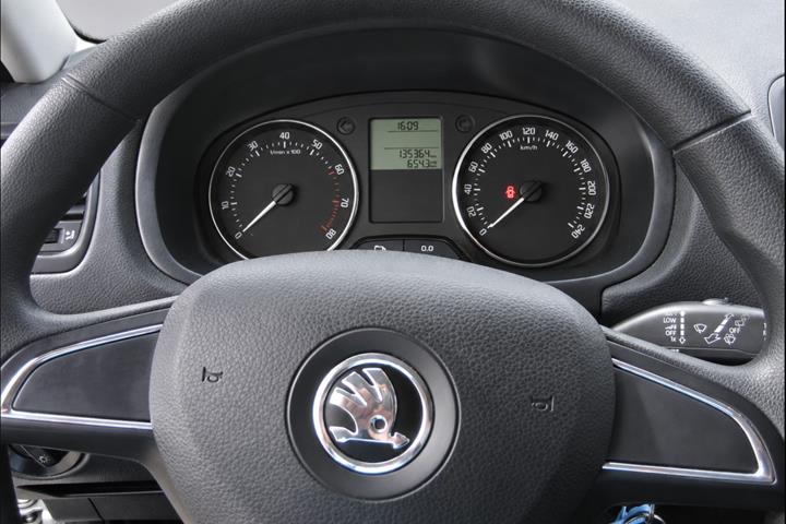 Sølv Skoda Fabia fra 2014