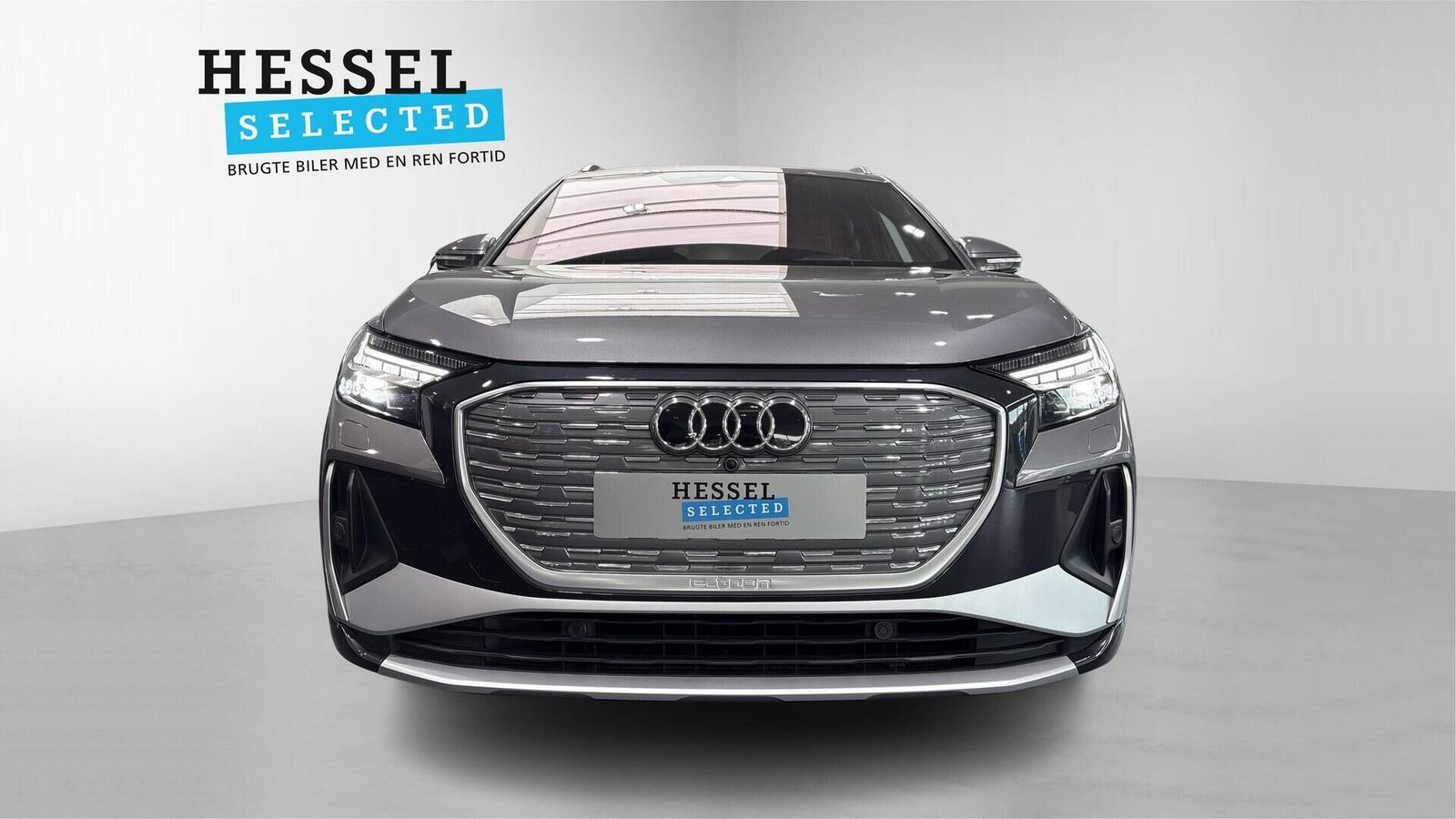Grå Audi Q4 e-tron fra 2021
