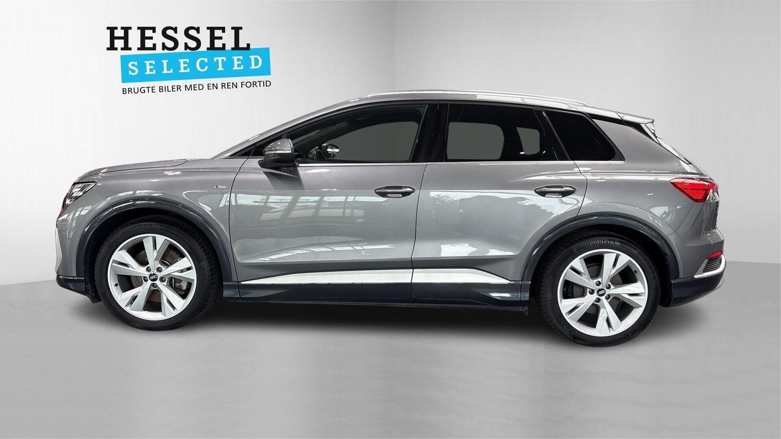 Grå Audi Q4 e-tron fra 2021