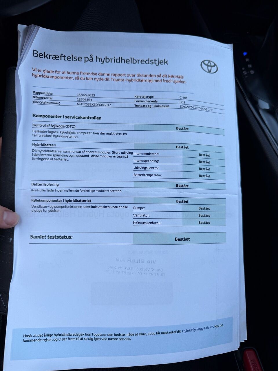 Orange Toyota C-HR fra 2021