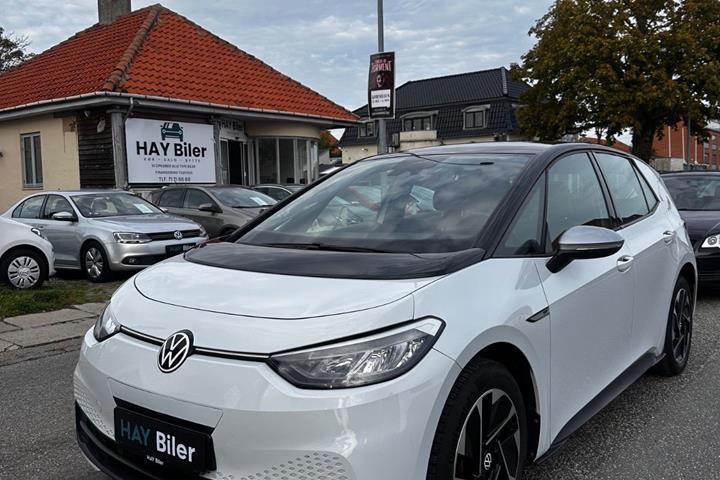 Hvid VW ID.3 fra 2020