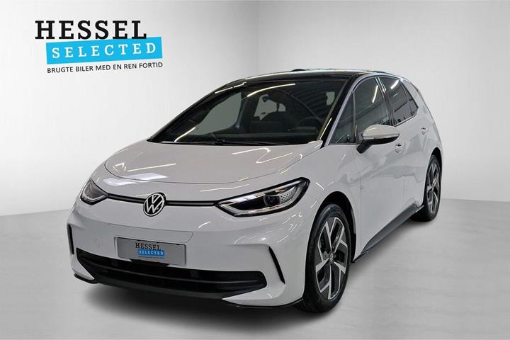 Hvid VW ID.3 fra 2024 set udefra