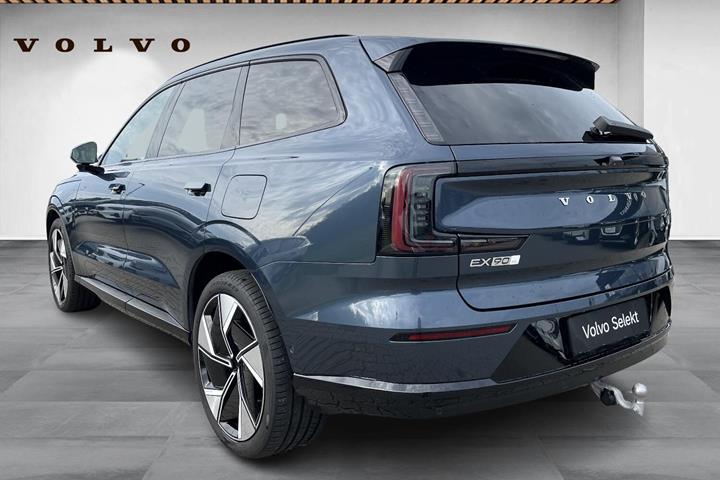 Blå Volvo EX90 fra 2025