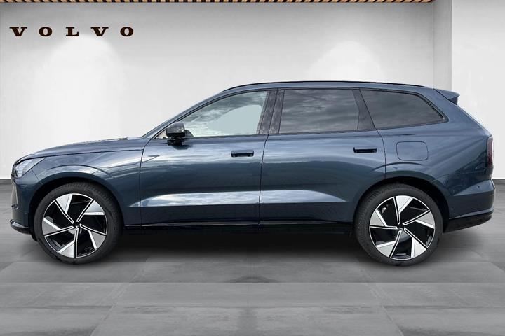 Blå Volvo EX90 fra 2025