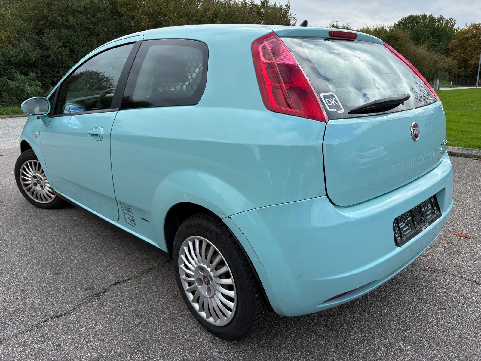 Gul Fiat Grande Punto fra 2009