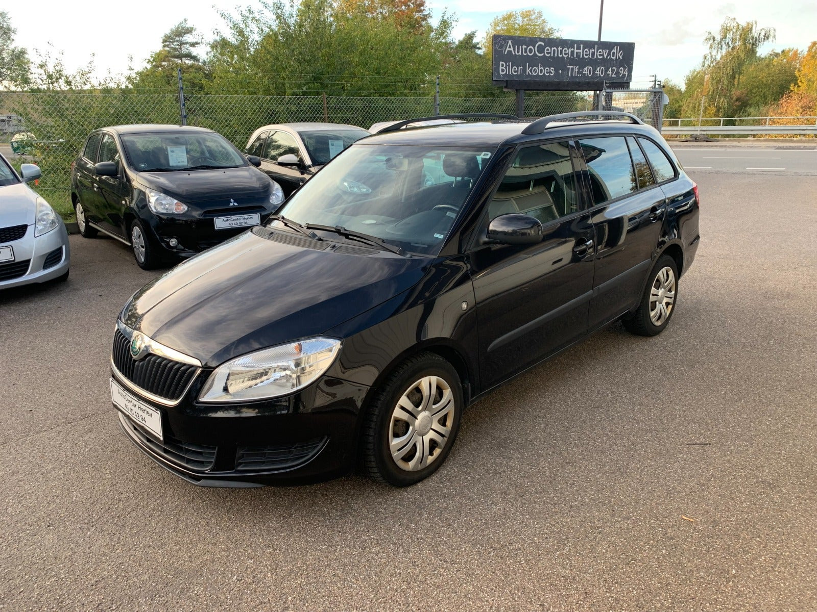 Sort Skoda Fabia fra 2011