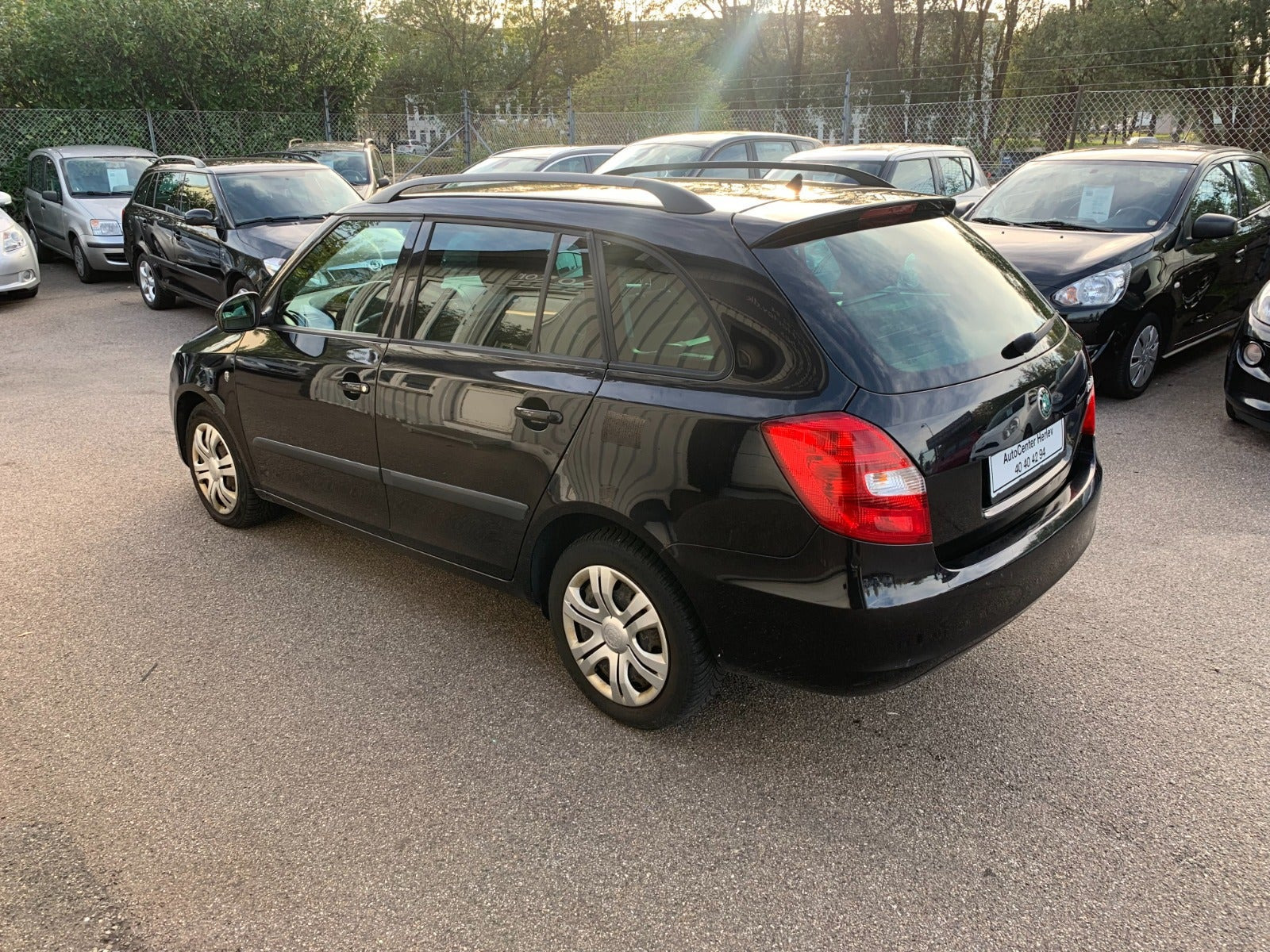 Sort Skoda Fabia fra 2011