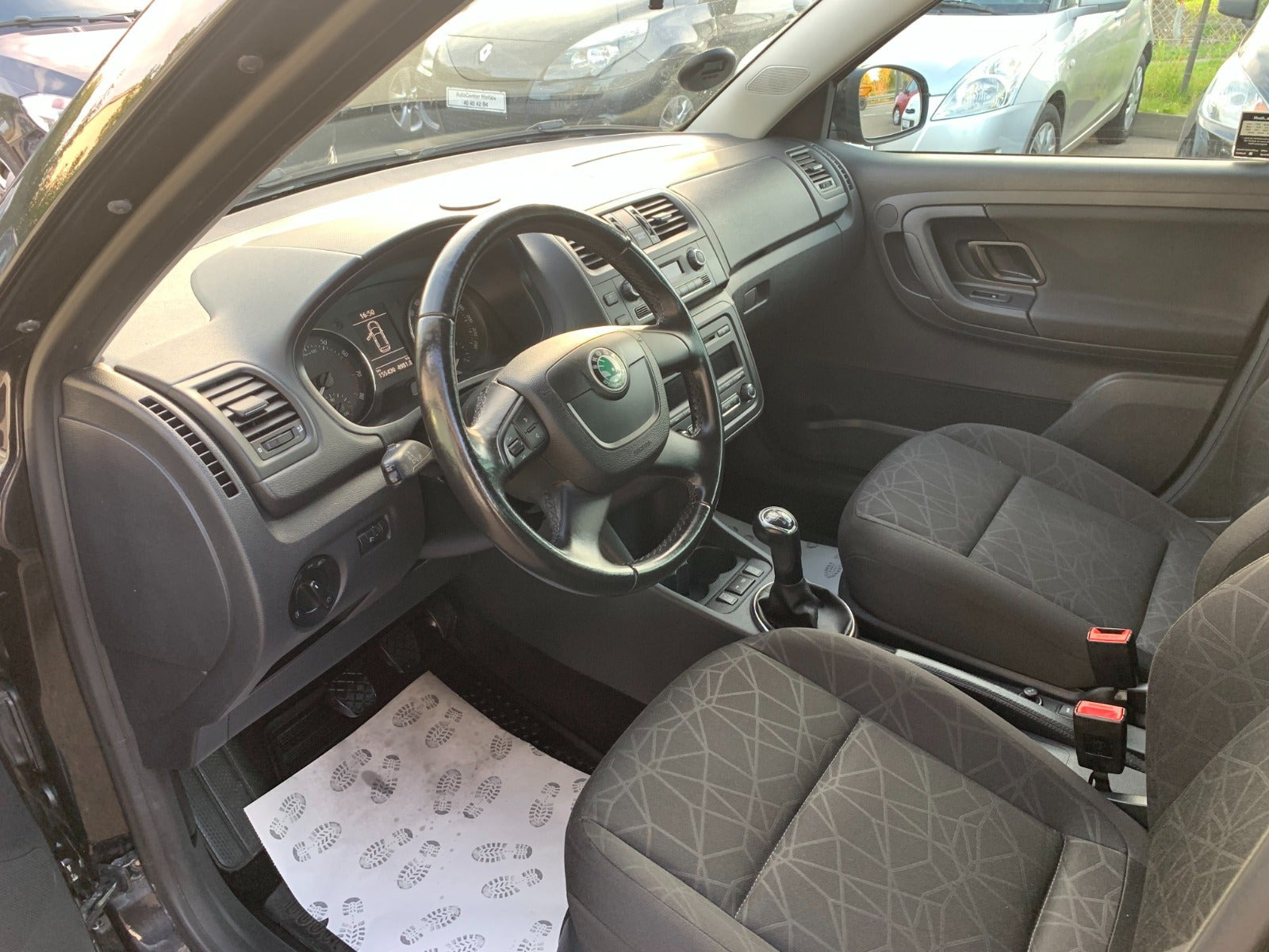 Sort Skoda Fabia fra 2011