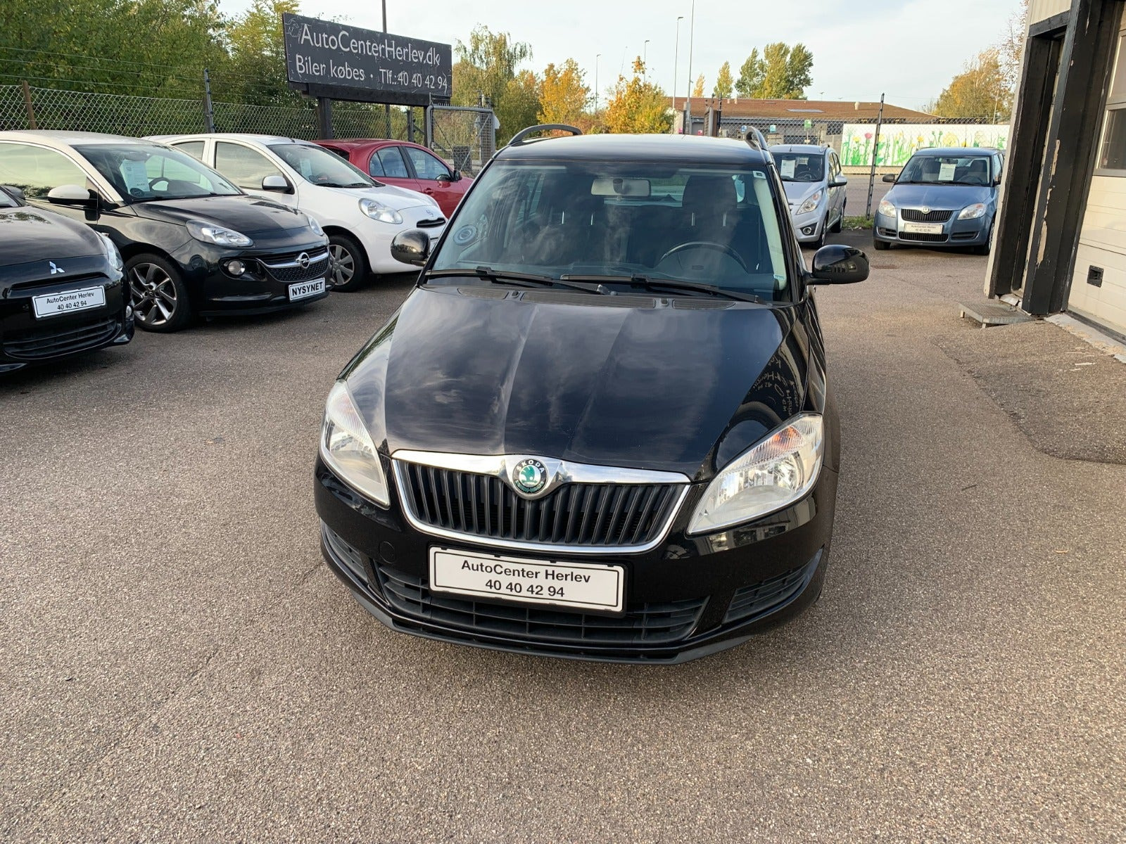 Sort Skoda Fabia fra 2011