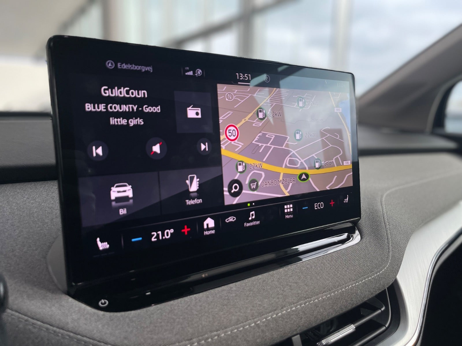 Sort Skoda Enyaq fra 2023