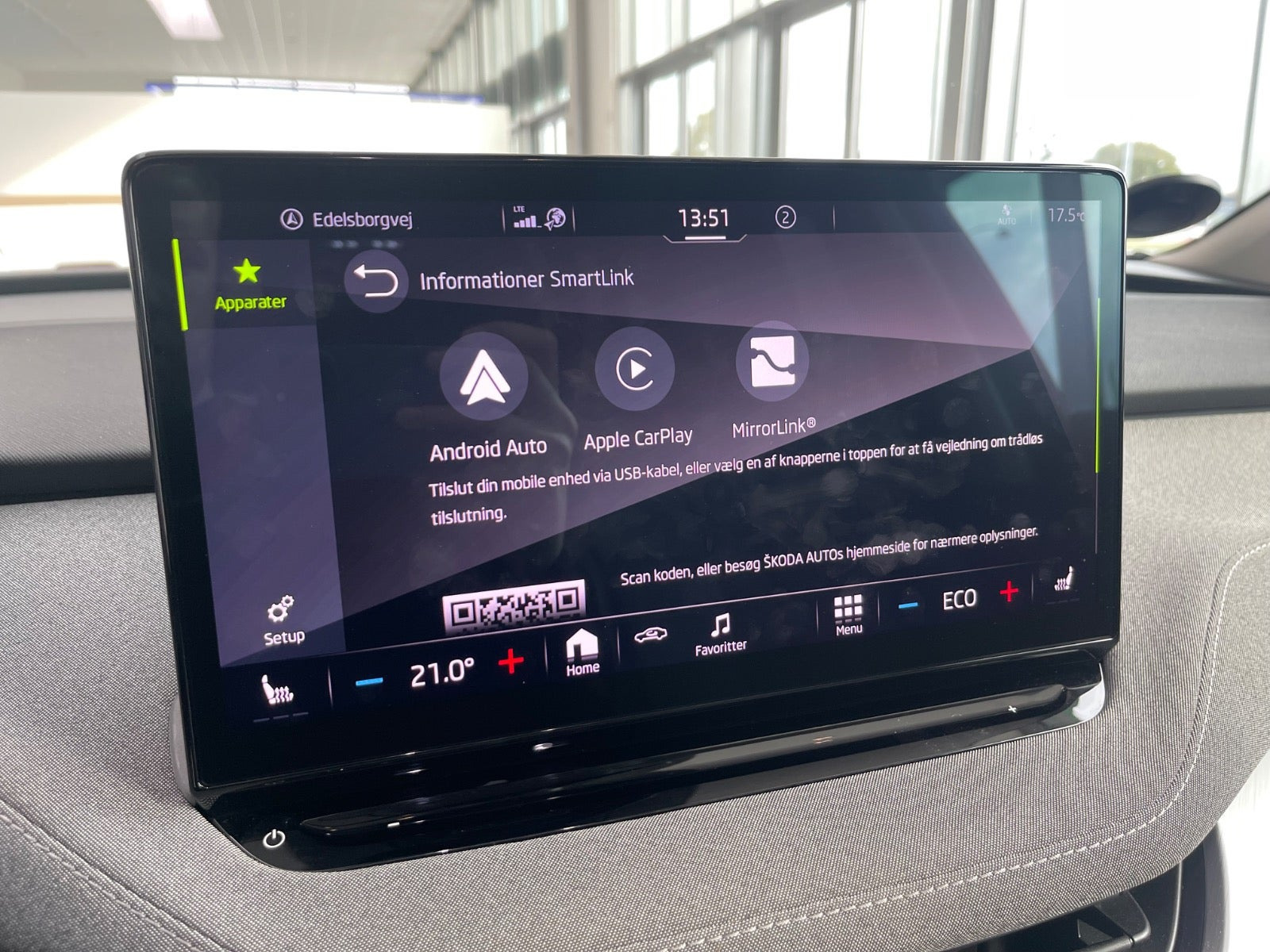 Sort Skoda Enyaq fra 2023