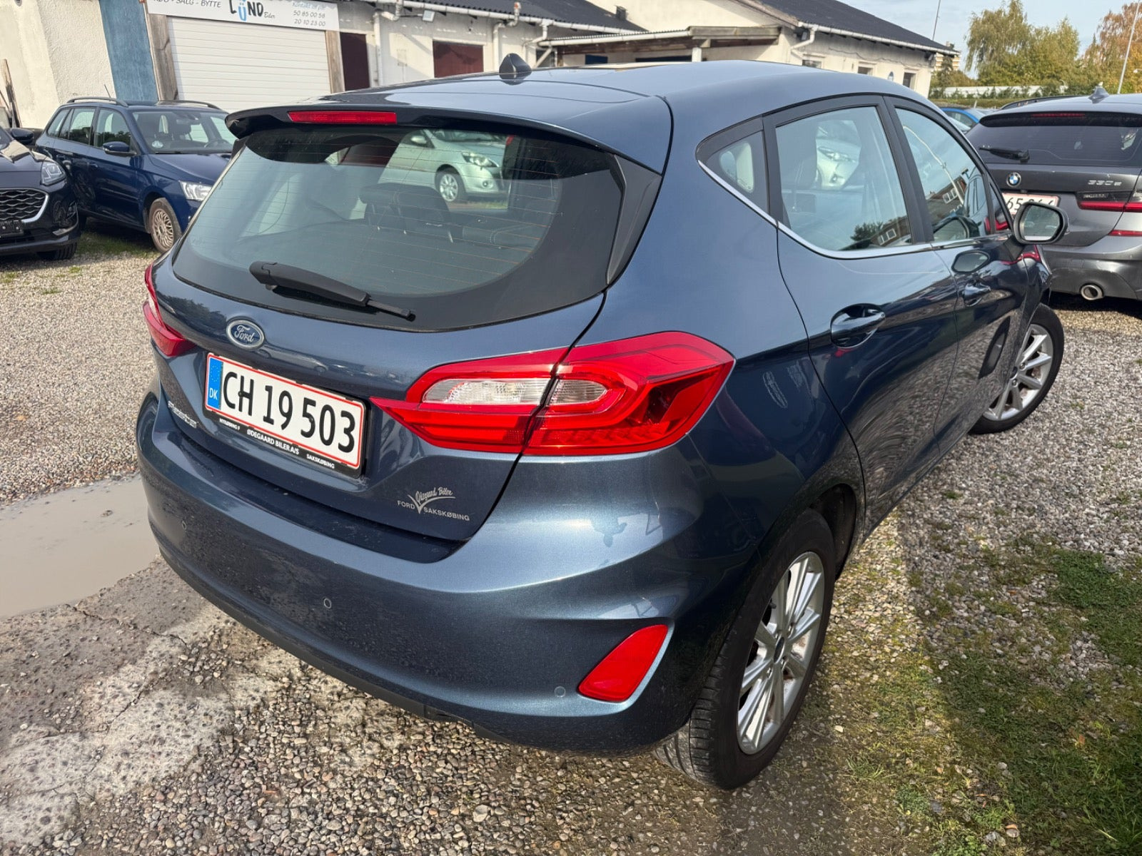 Grå Ford Fiesta fra 2019