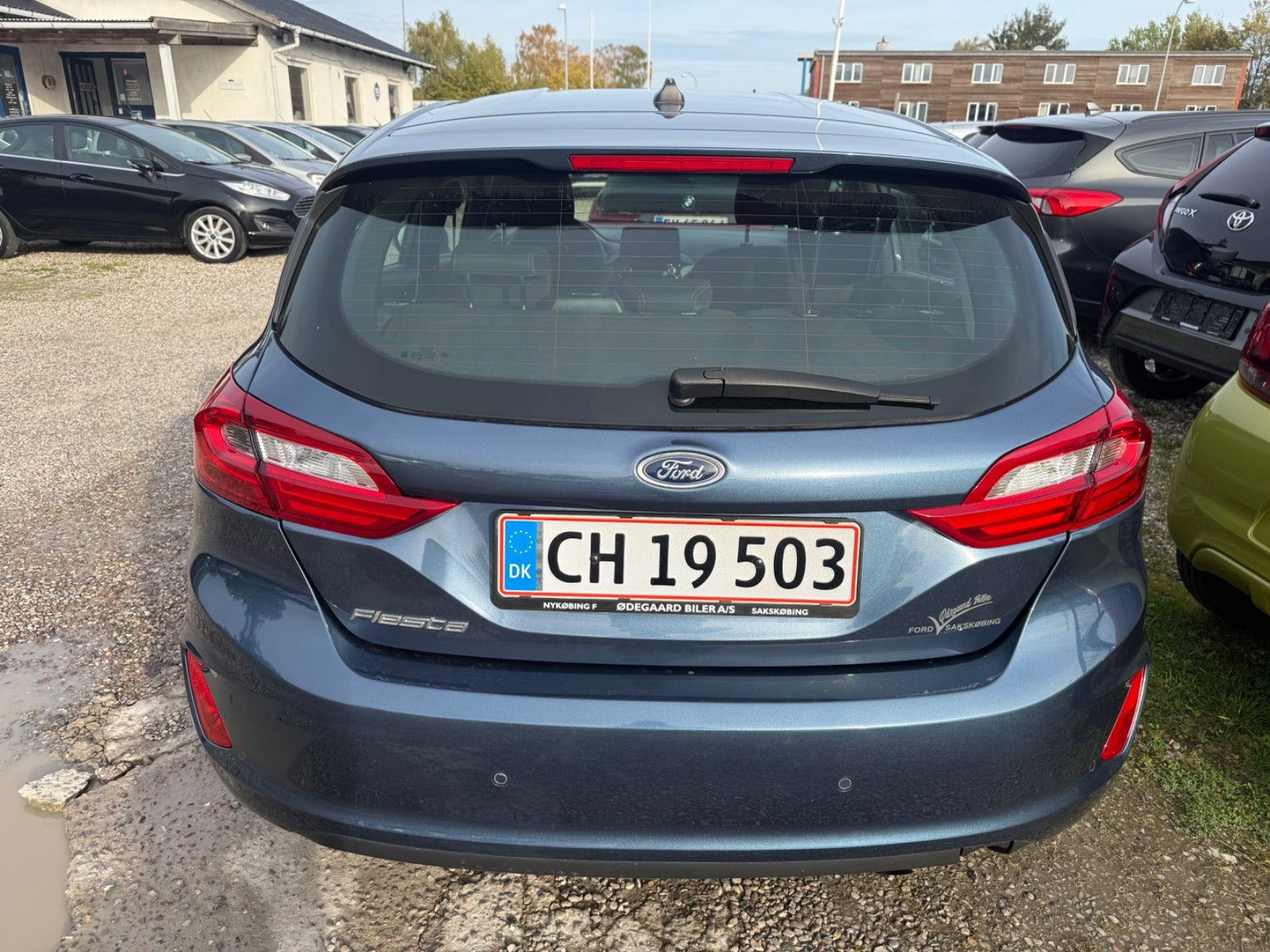 Grå Ford Fiesta fra 2019
