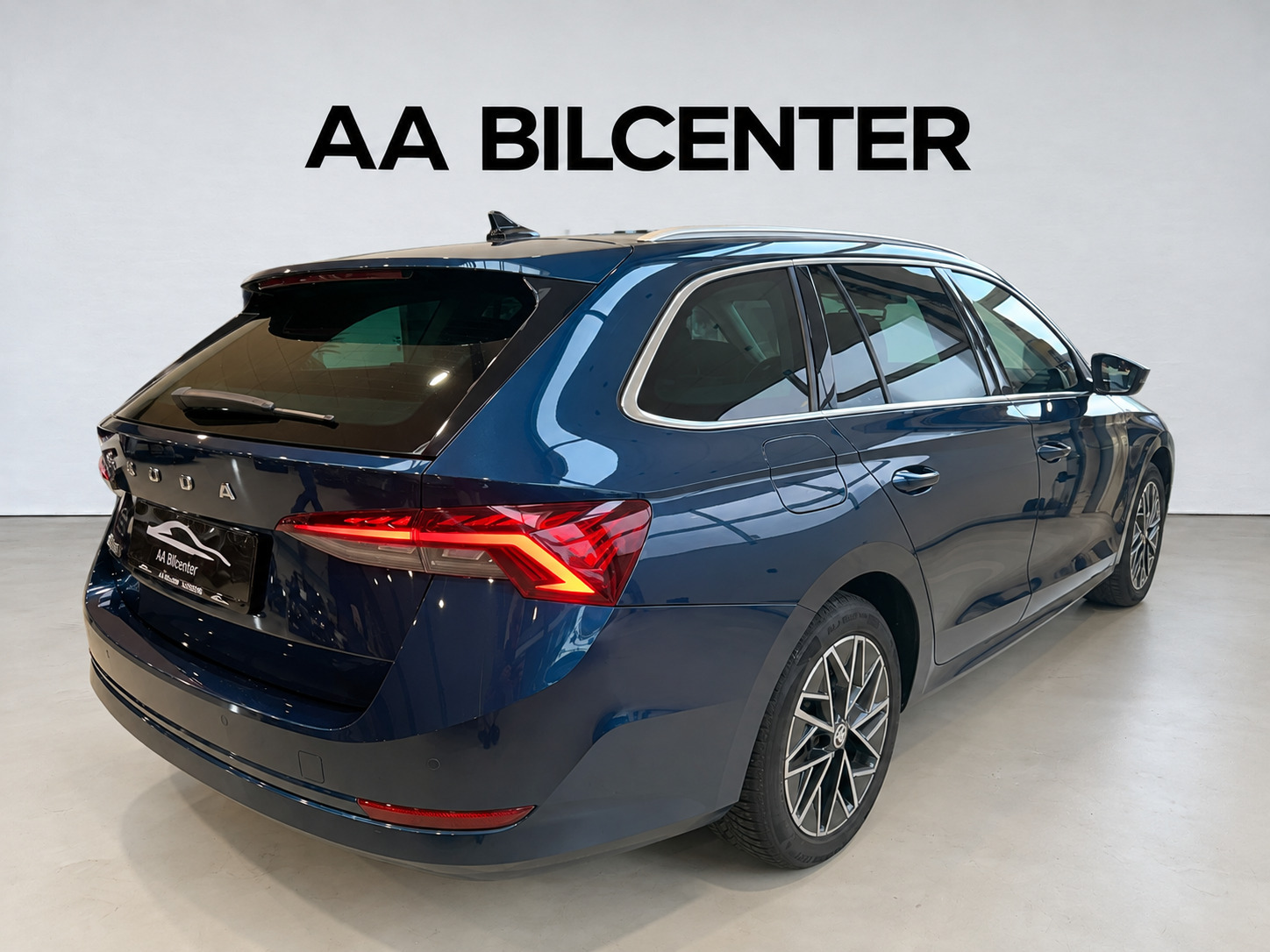 Blå Skoda Octavia fra 2021