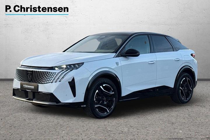 Hvid Peugeot e-3008 fra 2025