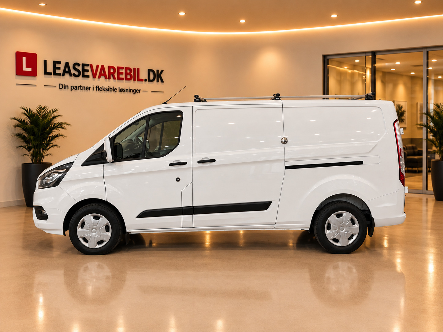 Hvid Ford Transit Custom 300 L2 fra 2021