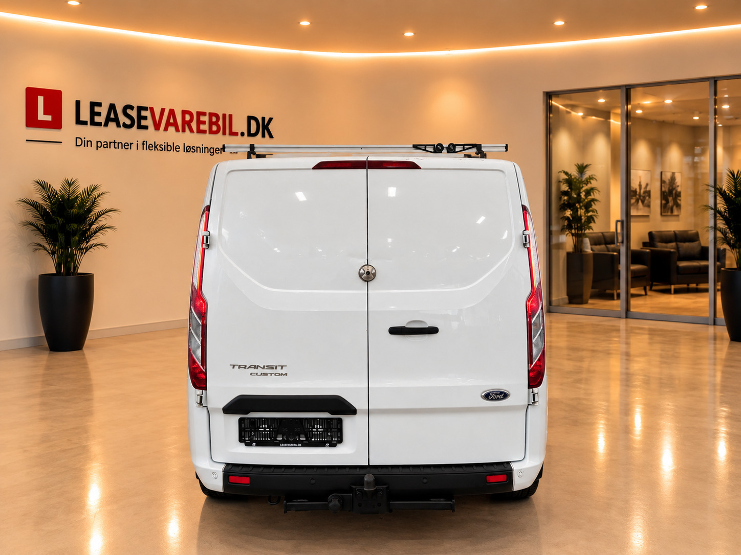 Hvid Ford Transit Custom 300 L2 fra 2021