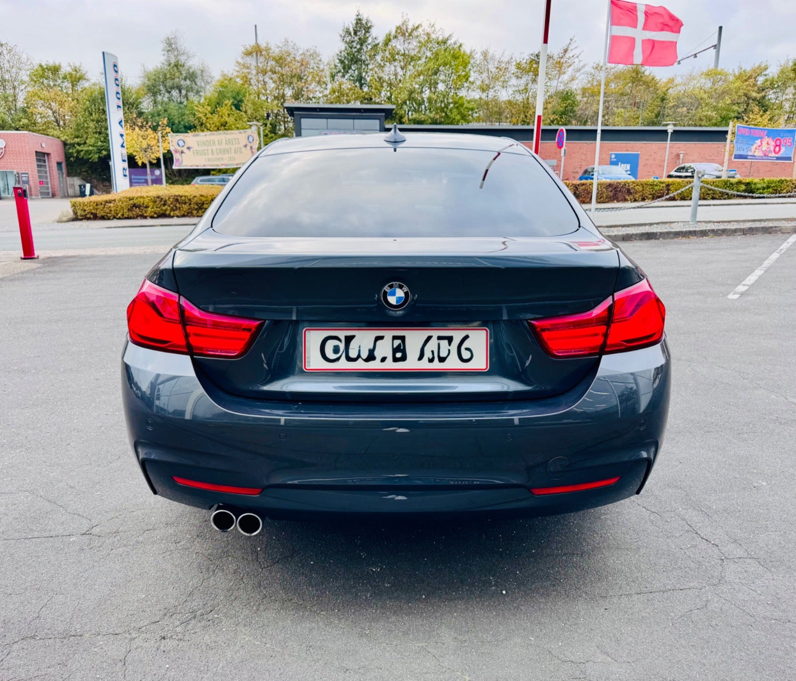 Grå BMW 430d fra 2018