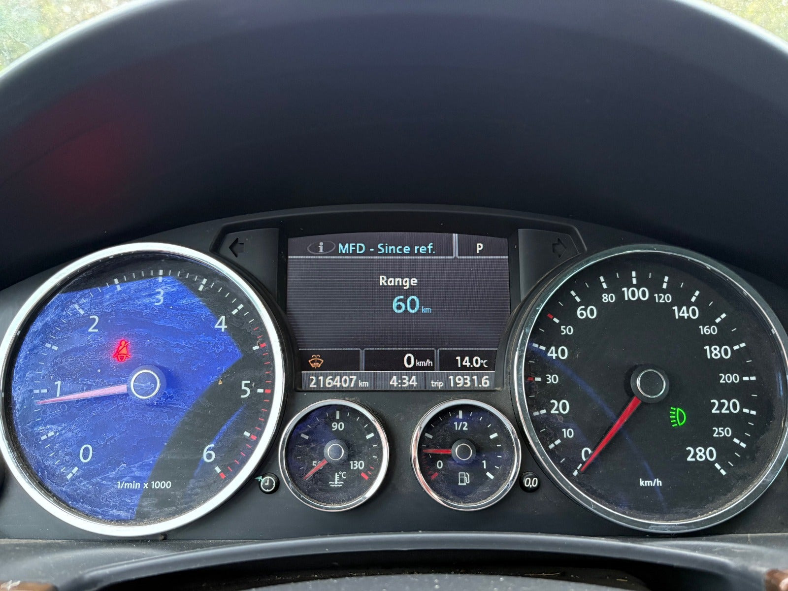 Sort VW Touareg fra 2008