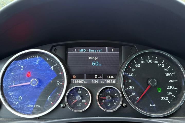 Sort VW Touareg fra 2008